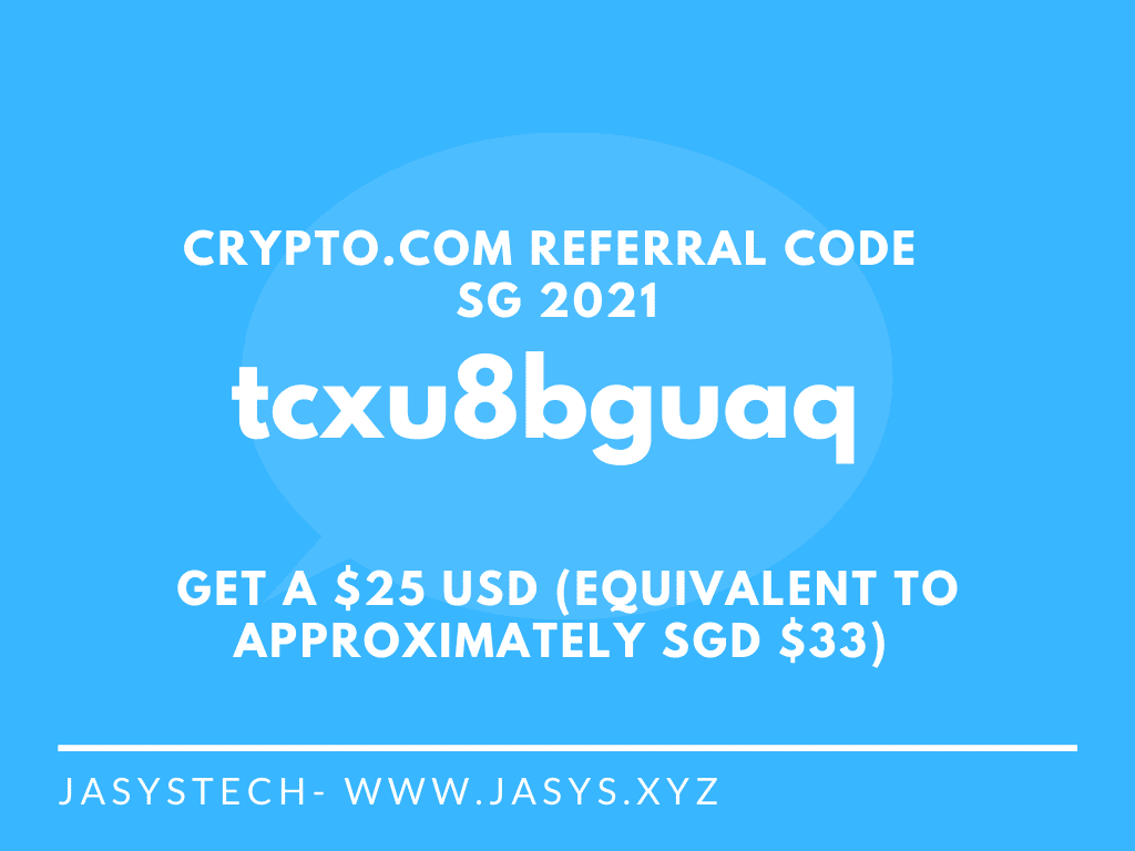 crypto.com referral code SG 2021