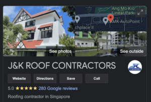 JK Roof - Google Business
