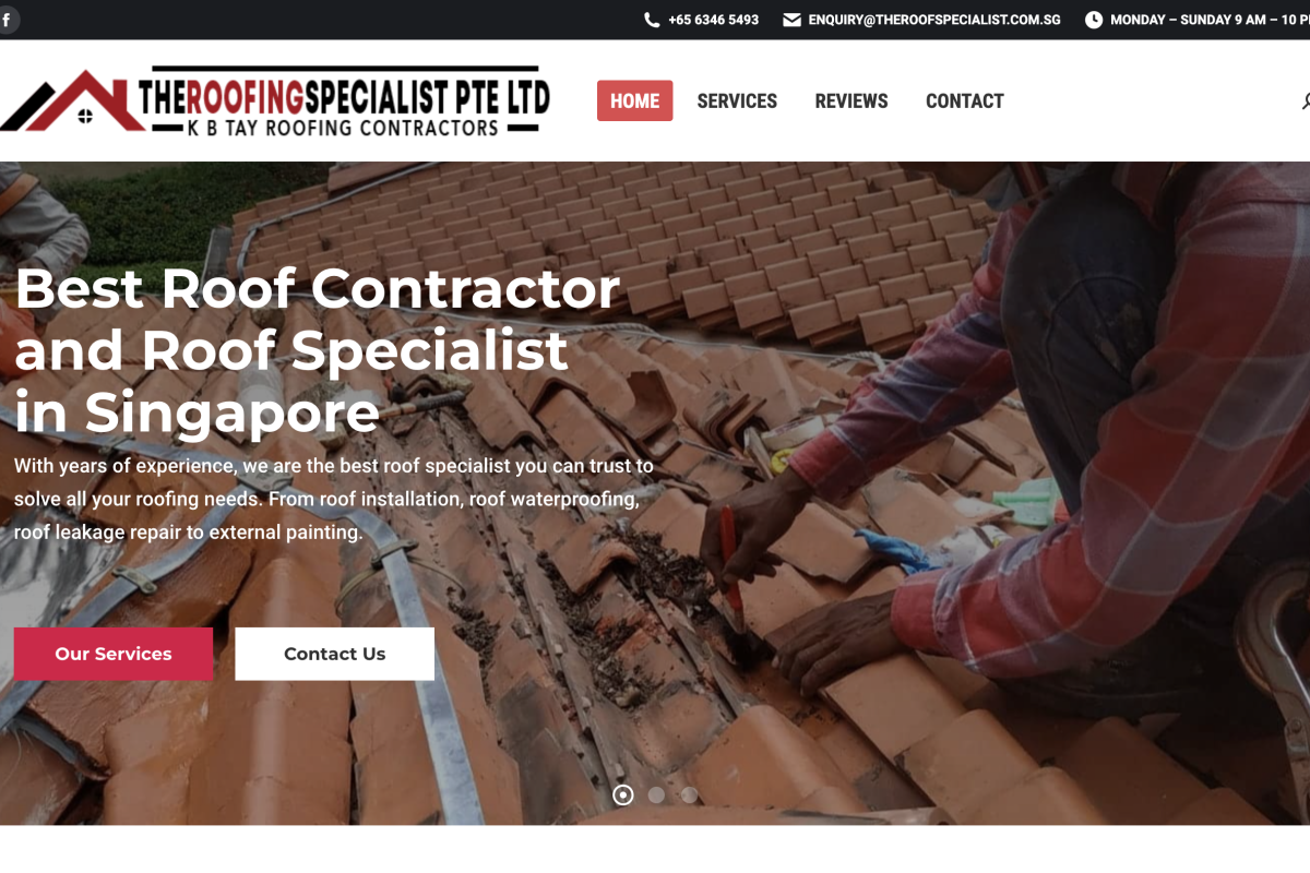 The Roofing Specialist Website