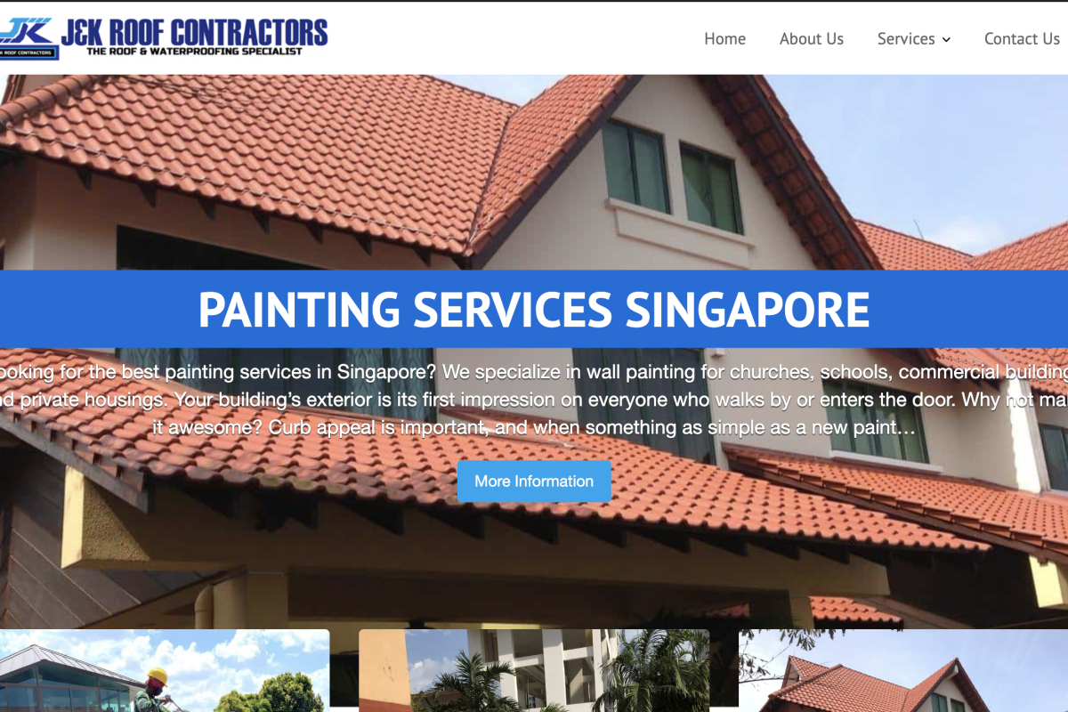 J&K Roof Contractors Website